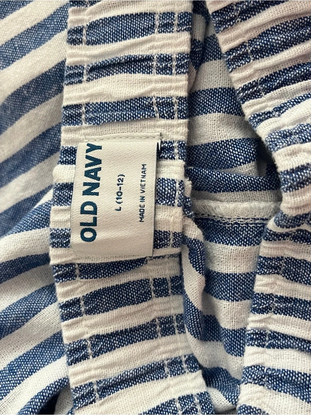 Old Navy Blue and White Striped Pants